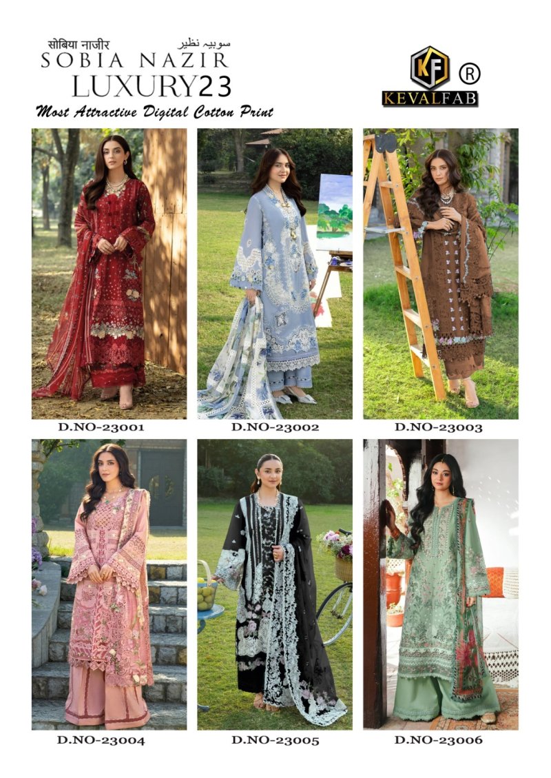 Sobia Nazir Vol 23 By Keval Printed Cotton Readymade Pakistani Suits